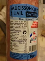 Saucisson Cuit à L'ail Nature