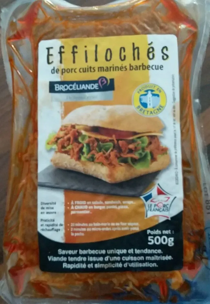 Effiloches de porc marinés barbecue