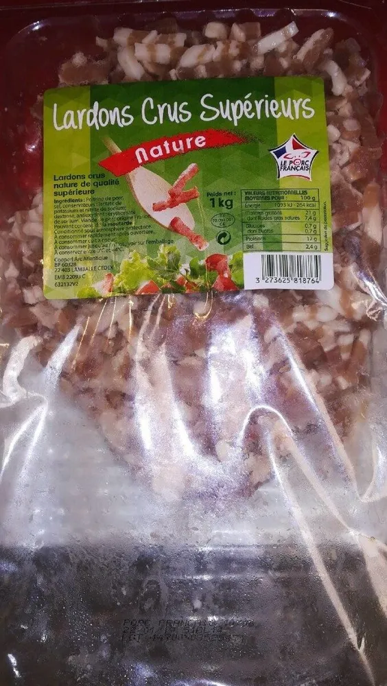 Lardons crus supérieur