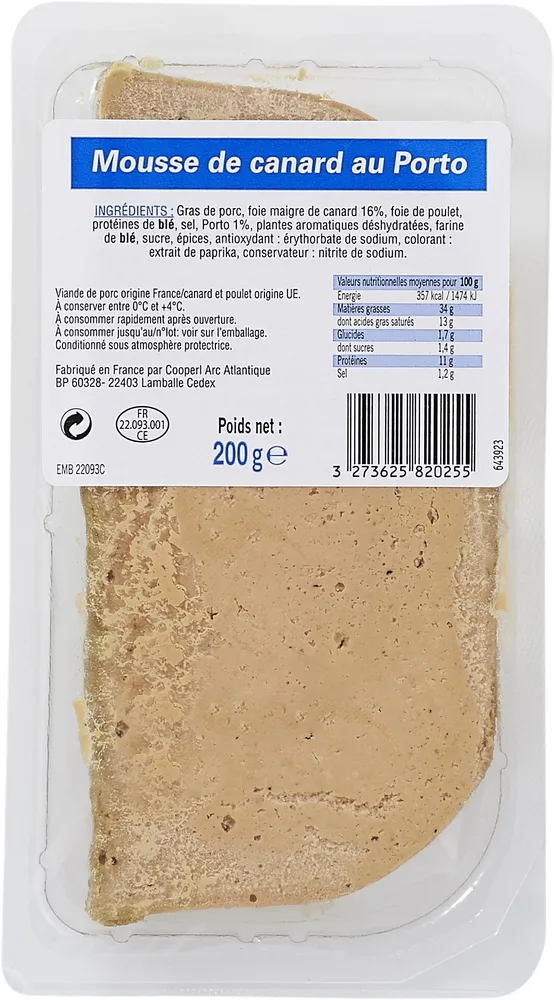 Mousse de canard au porto