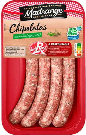 Les chipolatas aux herbes Label Rouge