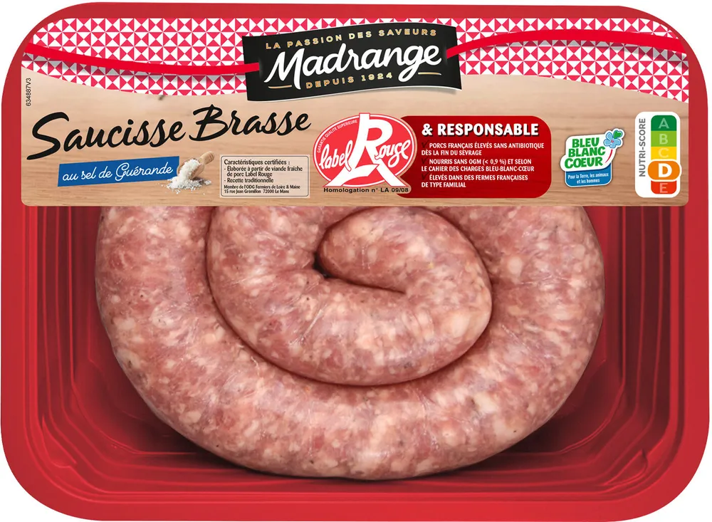 Saucisse brasse au sel de Guérande
