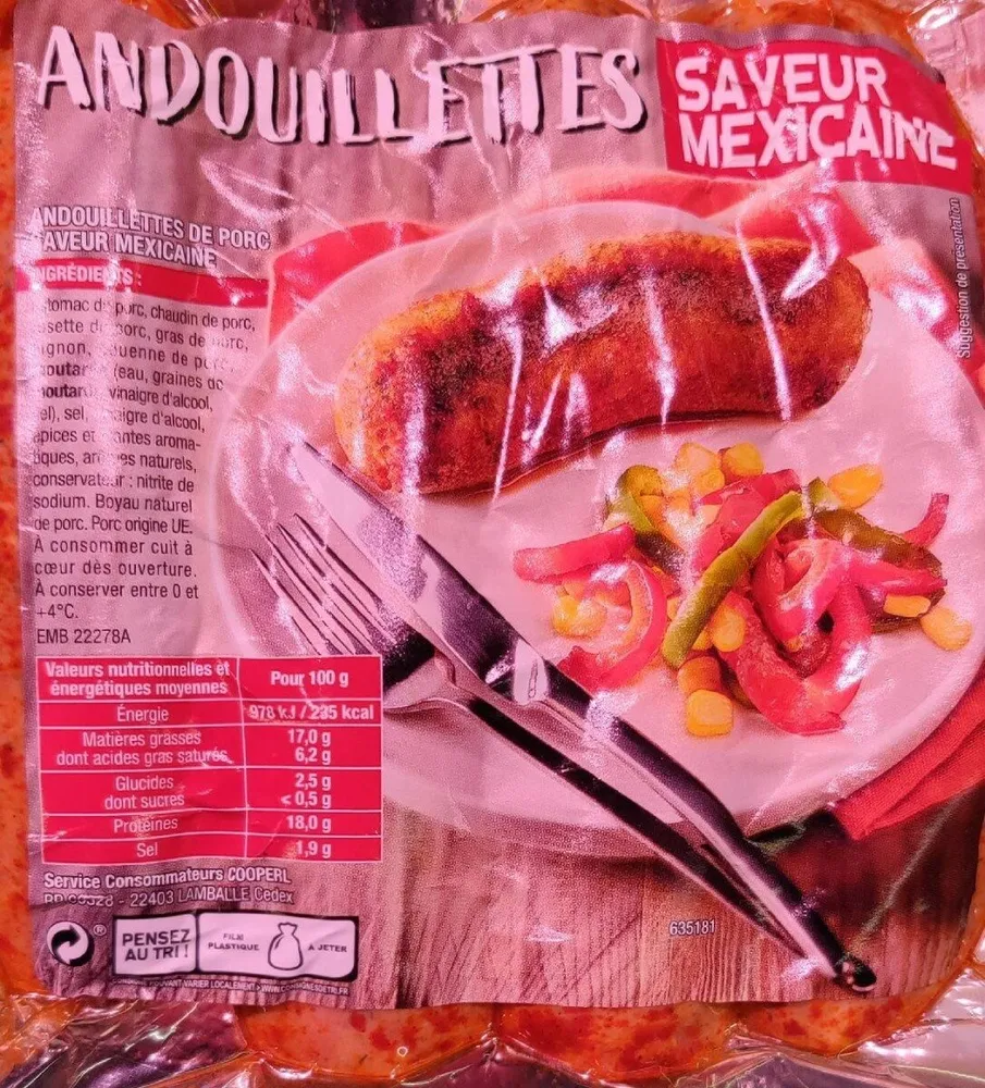 Andouillette saveur Mexicaine