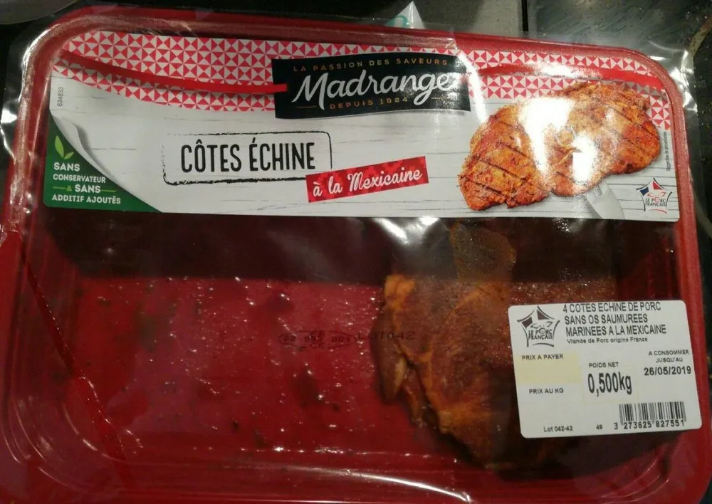 Cotes Echines à la mexicaine