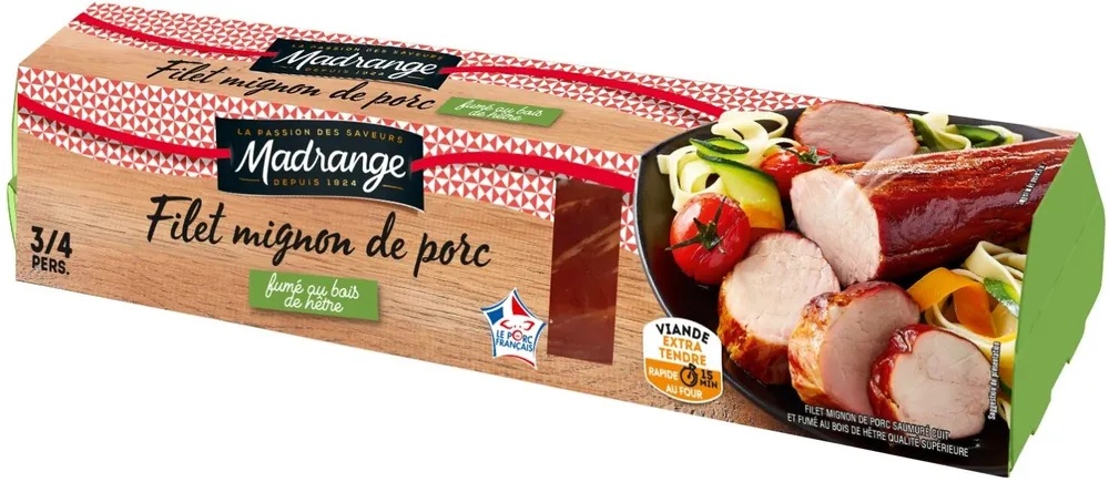 Filet mignon de porc fumé au bois de hêtre