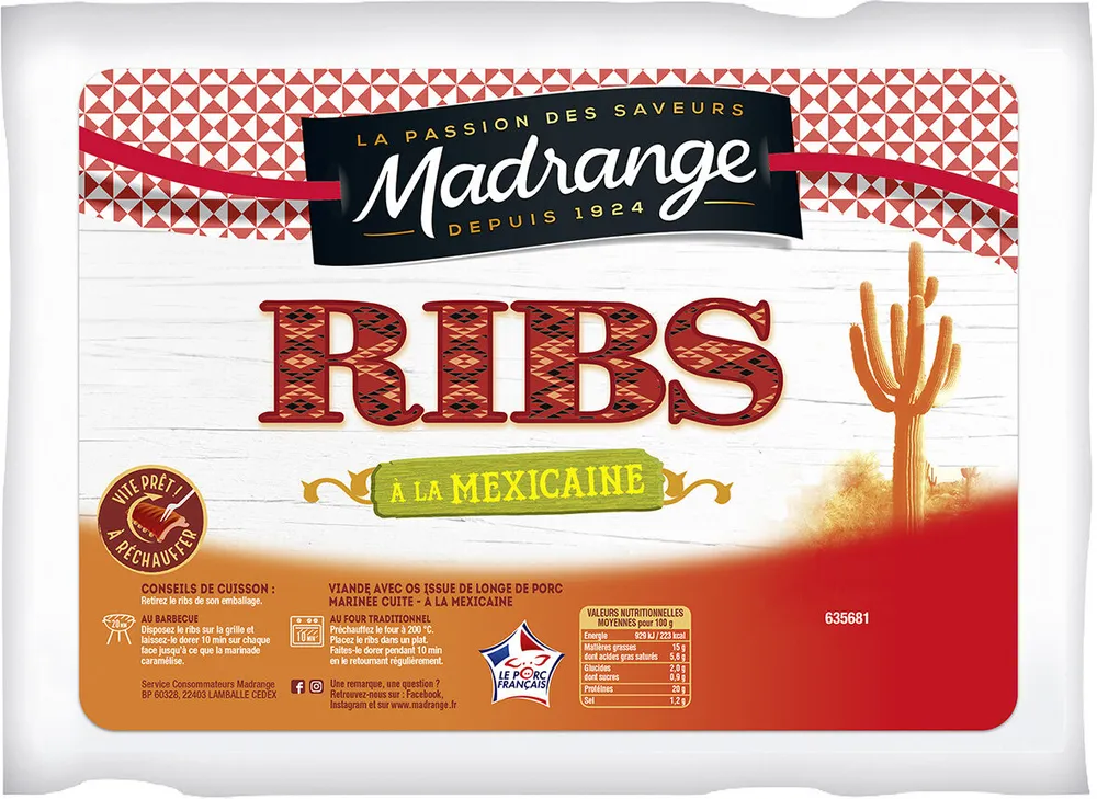 Demi Ribs à la Mexicaine