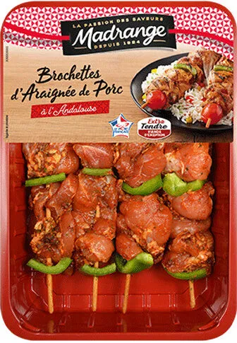 Brochettes d’araignée de porc à l’Andalouse x4