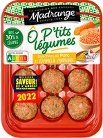 Bouchées au porc et légumes à l'indienne
