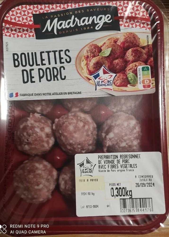 BOULETTES DE PORC