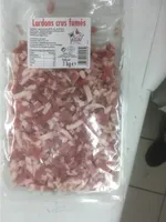 Lardons crus fumes