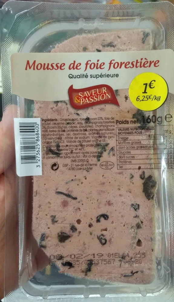 Mousse de foie forestière
