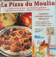 Pizza chorizo poivron rouge fromage