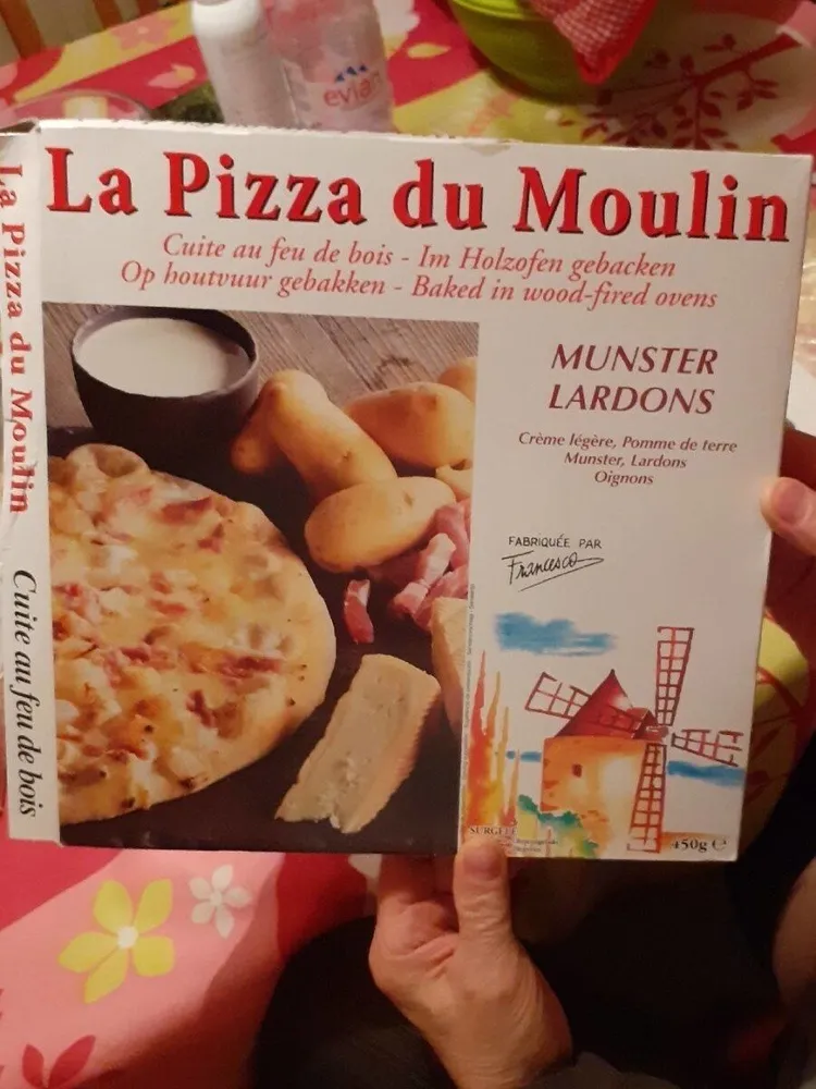 Pizza munster lardons