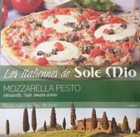 Pizza mozzarella pesto