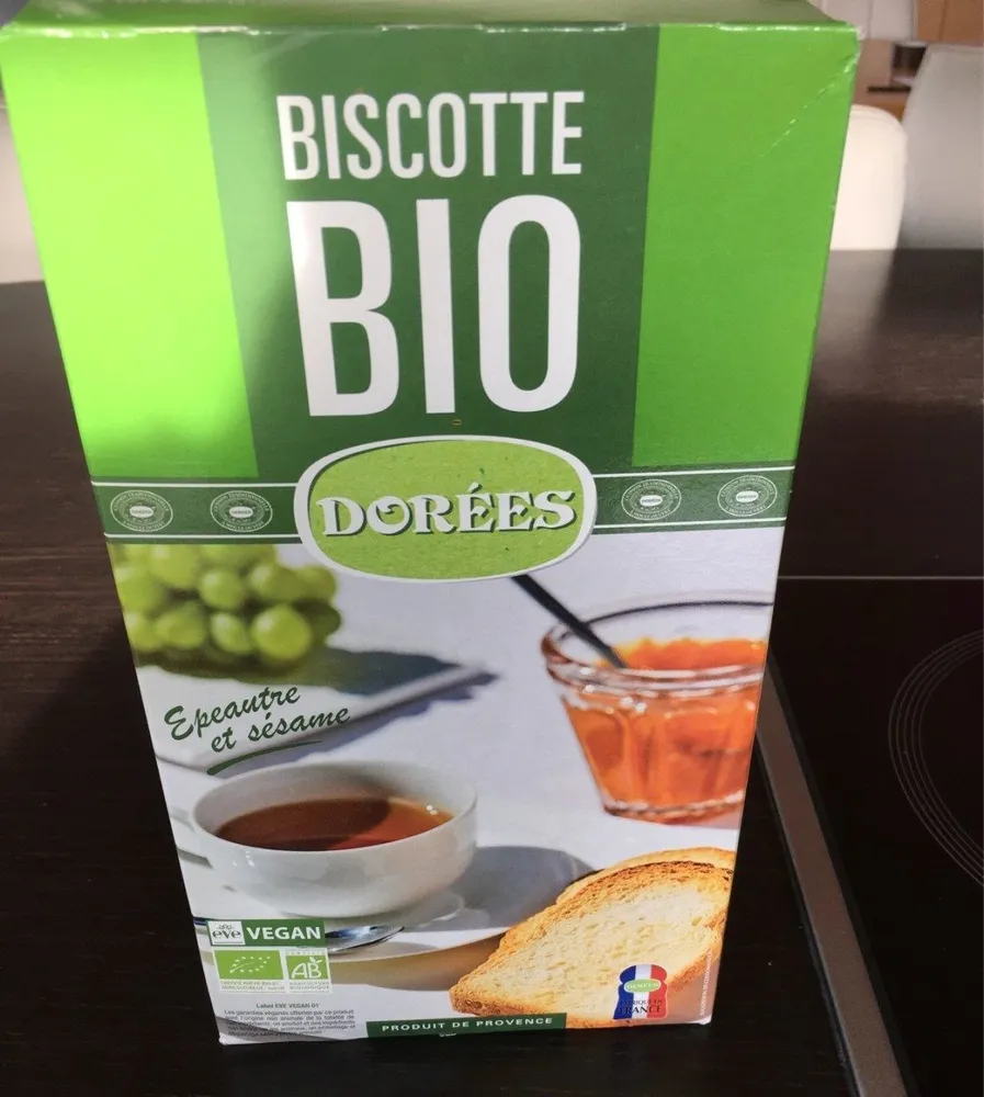 Biscotte bio dorée vegan
