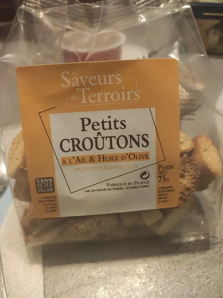 Petits croûtons à l'ail & huile d'olive