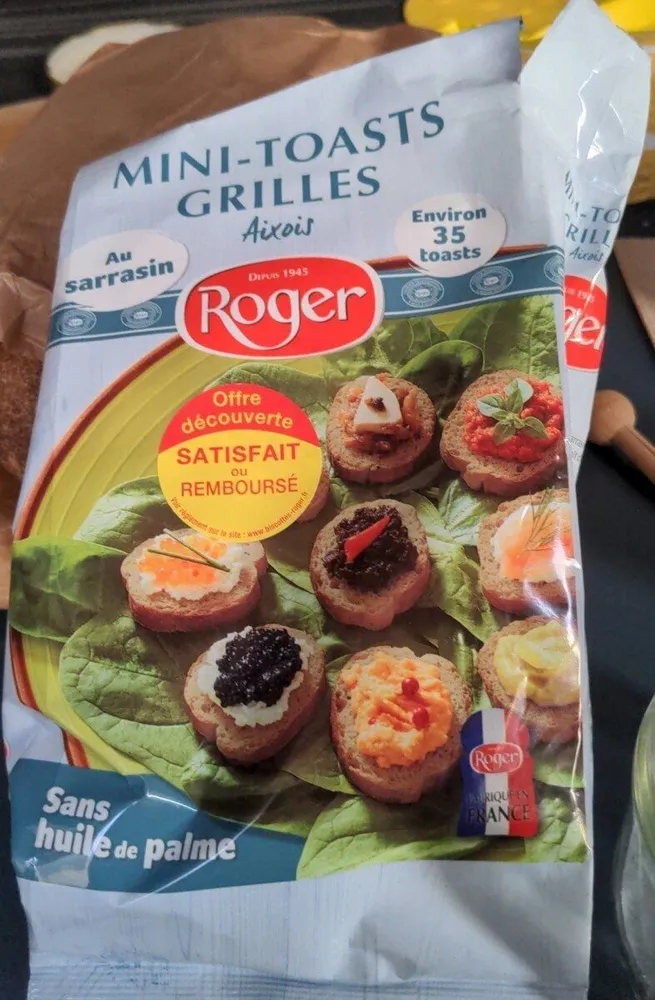 Mini toasts grillés au sarrasin