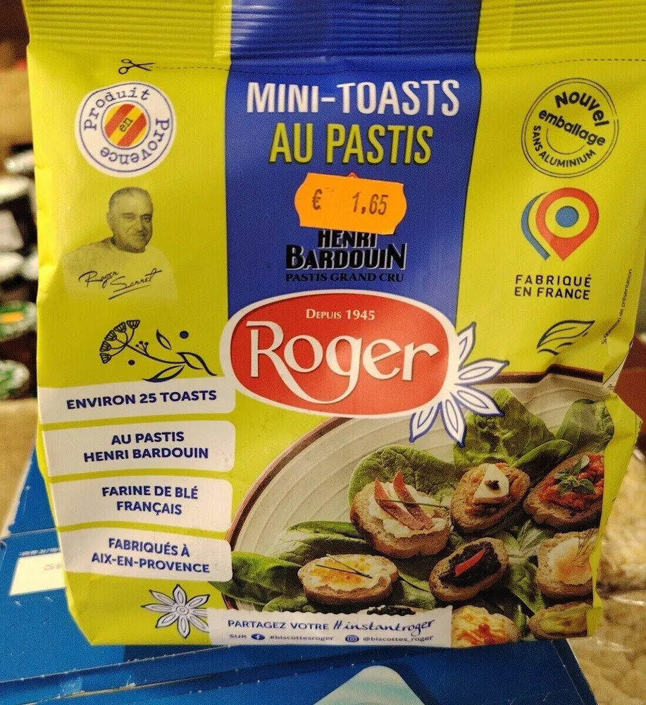 Mini toasts au pastis