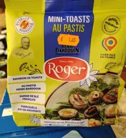 Mini toasts au pastis