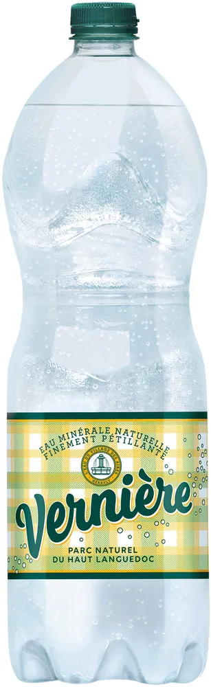 VERNIERE Eau Minérale Naturelle Finement Pétillante 1,25 L