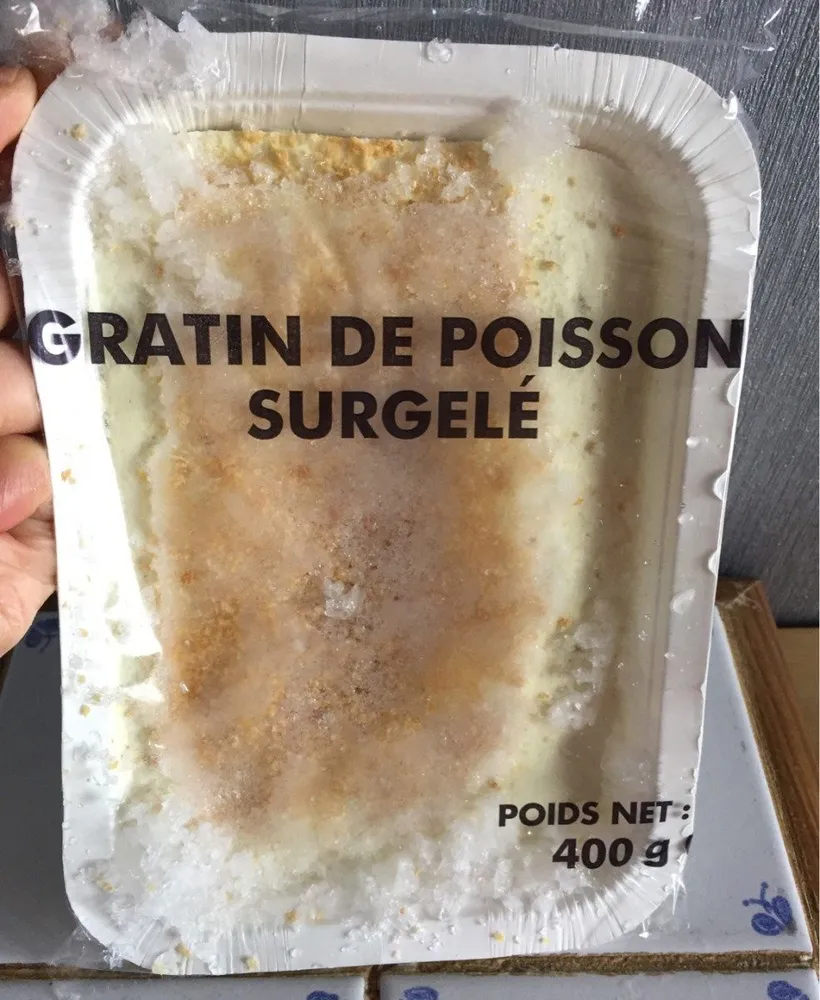 gratin de poisson surgelé