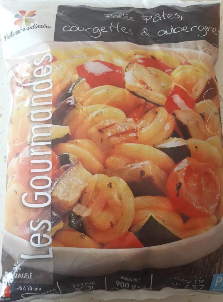 Poêlée pâtes, courgettes & aubergines