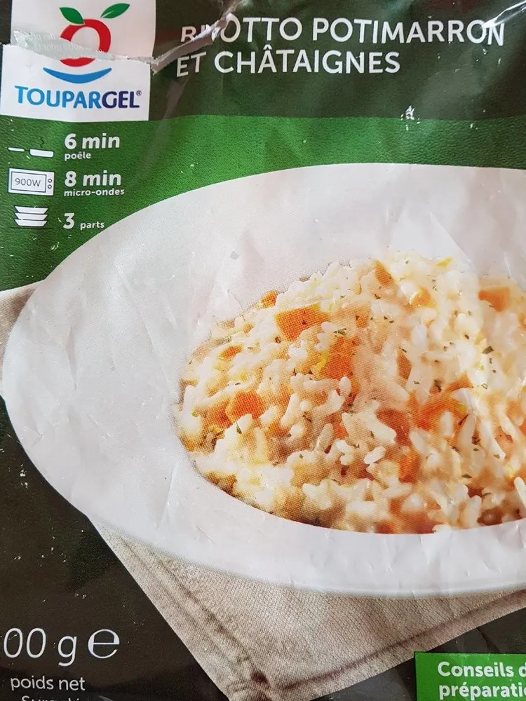 Risotto potimarron et châtaignes