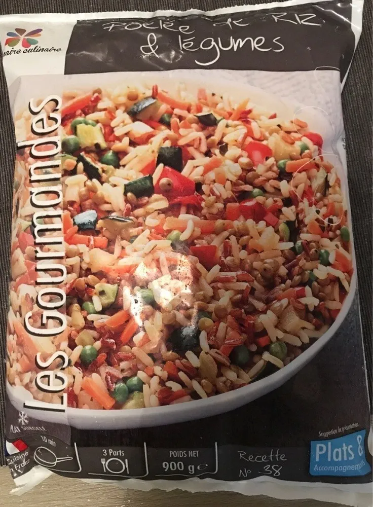 Poêlée de riz et legumes