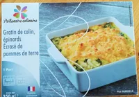 Gratin de colin, épinards