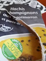 Hachis champignons aux potimarron et purée de F