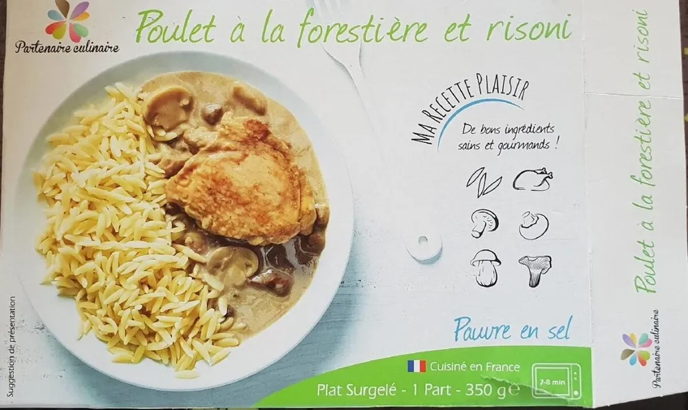 Poulet à la forestière et risoni