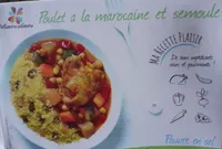 Poulet à la  marocaine et semoule