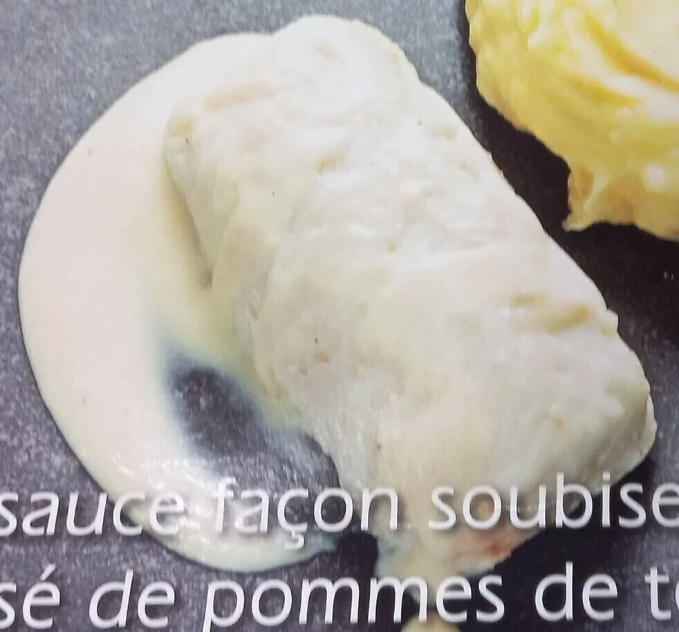 Merlu sauce soubise et écrasé p de terre