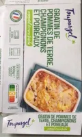 Gratin de pommes de terre,champignons et poireaux