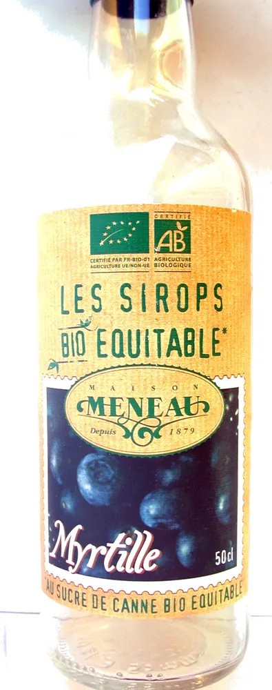 Sirop au sucre de canne - myrtille