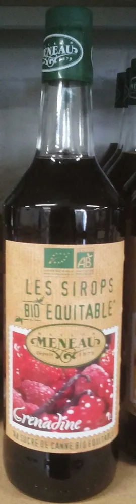 Les sirops au sucre de canne - Grenadine