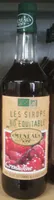 Les sirops au sucre de canne - Grenadine
