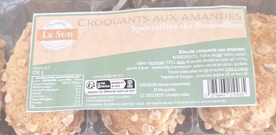 Croquants aux amandes