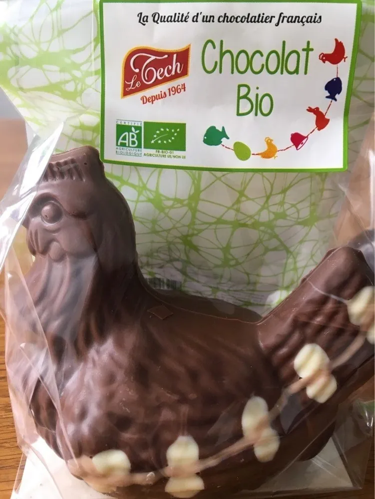 Moulage en chocolat pur beurre de cacao