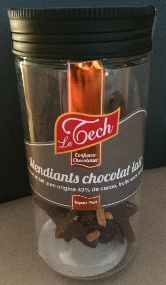 Mendiants chocolat lait
