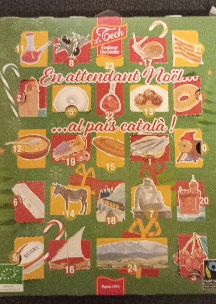 Calendrier confiserie du tech
