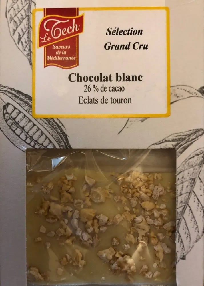 Chocolat blanc Eclats de touron