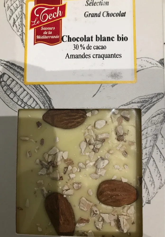 Chocolat blanc amandes craquantes