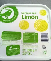 Sorbete con limón