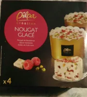 Nougat Glacé sauce framboise