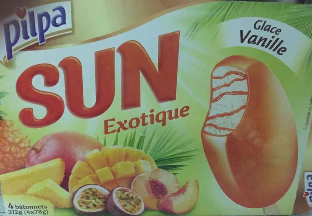 Pilpa glace vanille Sun exotique