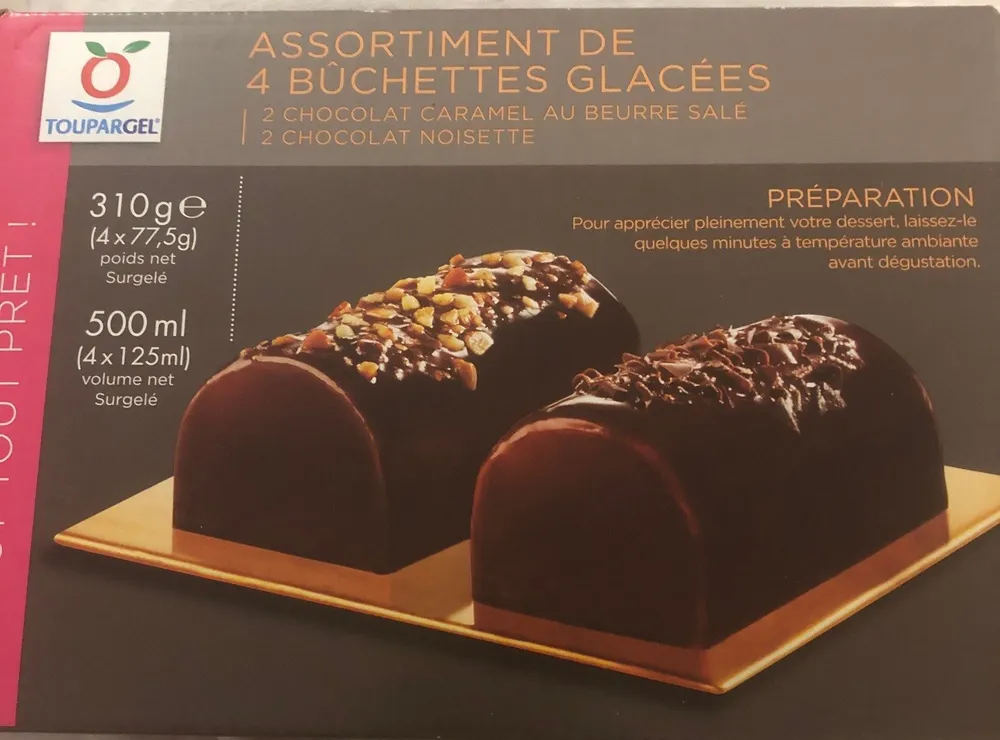 Buchettes glacées caramel et noisette