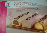 Assortiment de 6 bûchettes glacées