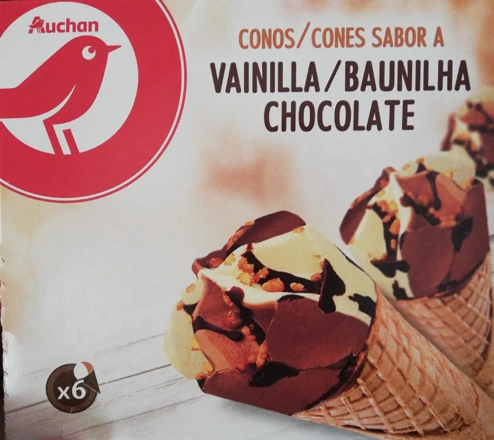 Conos vainilla/chocolate