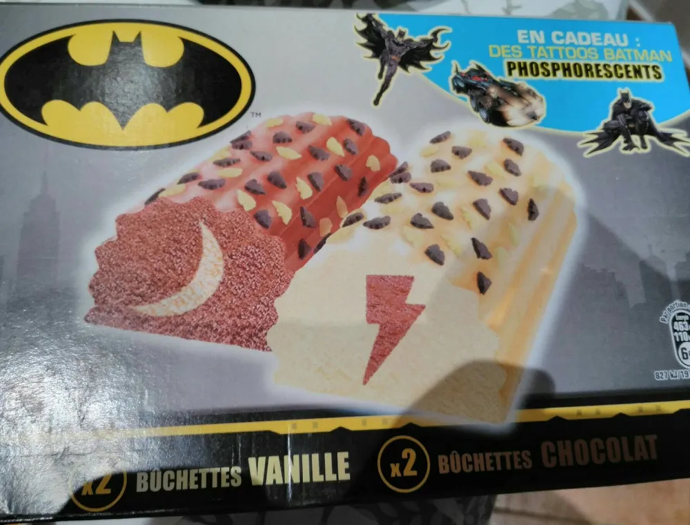 Buche chocolat/vanille batman